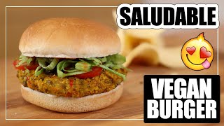 La MEJOR HAMBURGUESA VEGANA del MUNDO  Hamburguesa de lentejas [upl. by Sean]