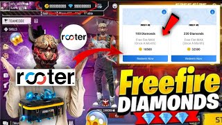 How To Use Rooter App For Free Fire Diamonds  Rooter App Se Diamond Kaise Le  Rooter New Trick [upl. by Morehouse608]