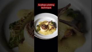 Fine dining SCALLOPS PLATING techniques [upl. by Saqaw464]