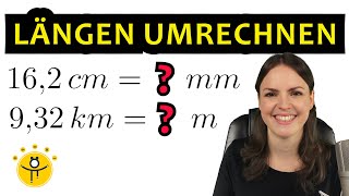 LÄNGEN umrechnen – Meter und Zentimeter Längeneinheiten Tabelle [upl. by Aisila]