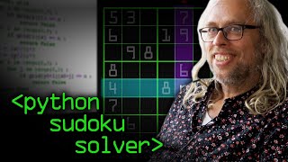 Python Sudoku Solver  Computerphile [upl. by Aisyram]