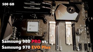 Samsung 980 PRO vs 970 EVO Plus 500 GB [upl. by Heisel]