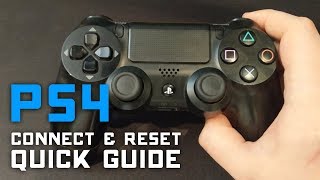 How to Reset amp Connect PS4 Controller to PC amp PS4 🎮 Quick Guide [upl. by Retrak770]