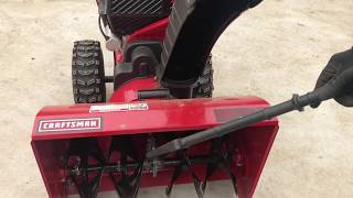 How to operate a craftsman 26” snow thrower [upl. by Harimas]