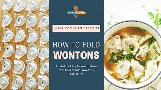 How to Fold Wontons [upl. by Annoiek]