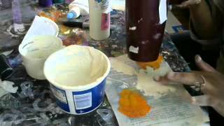 How to Make Homemade modeling paste Tutorial DIY modeling paste Recipe [upl. by Orelle]