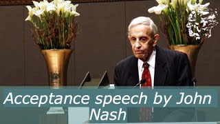 John Nash Acceptance Speech  The Abel Prize [upl. by Grand]