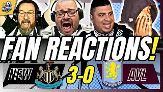 NEWCASTLE FANS REACTION TO NEWCASTLE 30 ASTON VILLA  2425 PREMIER LEAGUE [upl. by Caz637]