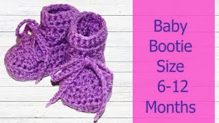 Crochet Baby Booties Tutorial for Beginners  DIY Crochet Booties [upl. by Atiuqahs143]