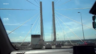 Driving over Dartford Bridge and thru Dartford Tunnel [upl. by Dosia]