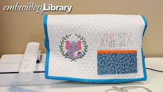 Embroidered Sewing Machine Cover [upl. by Airenahs]