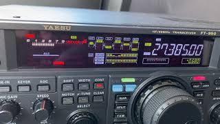 Yaesu FT950 38LSB 11 meters [upl. by Oberon172]