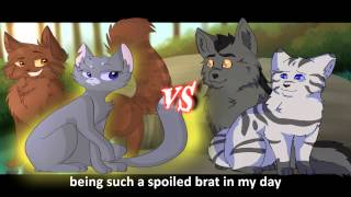 Graystripe amp Silverstream VS Bluestar amp Oakheart Epic Rap Battles of Warriors 4 [upl. by Eissehc114]