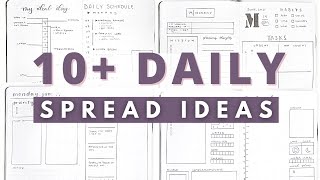 10 DAILY Bullet Journal Spread Ideas  SECRETS to a more productive day 🤫 [upl. by Orsay555]