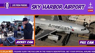 LIVE AIRPORT ACTION at Phoenix Sky Harbor Airport PHX [upl. by Ardnassak]