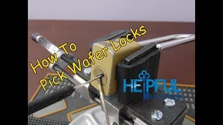 107 How To Pick A Wafer Lock [upl. by Noryd]