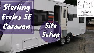 Sterling Eccles SE Amethyst caravan set up guide [upl. by Piselli]