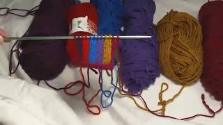 Beginners knit trick Keep multiple yarn skeinscolors from tangling [upl. by Avik]