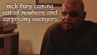 nick fury coming out of nowhere and surprising avengers [upl. by Jezreel]