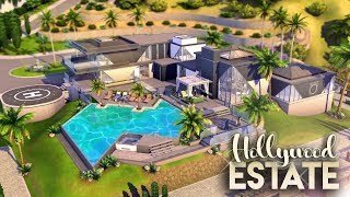 HOLLYWOOD ESTATE  4 Bdr  4 Bth Luxury Estate  The Sims 4 CC Speed Build [upl. by Abernathy305]