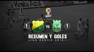 Huila vs Nacional resumen y goles del partido 11 Liga Águila 2019I [upl. by Nevai205]