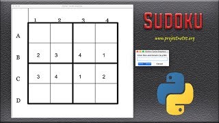 Sudoku Game In Python With Source Code [upl. by Affrica]