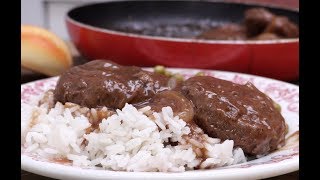 Country Hamburger Steak amp Brown Onion Gravy Recipe [upl. by Ailegra]