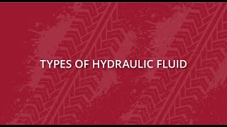 Types of Hydraulic Fluid [upl. by Dulcine]