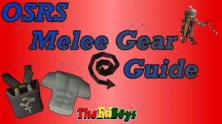 OSRS Melee Gear Guide  Old School Runescape Melee Weapon amp Armour [upl. by Hahnert]