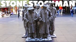 The Stone Stockmen  Iconic Living Statue Street Performer [upl. by Terzas941]