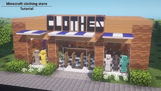 Minecraft tutorial Clothing store [upl. by Sexton]