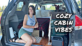 TOYOTA SIENNA CAMPER CONVERSION minivan camper budget van life sienna camper [upl. by Asyal]