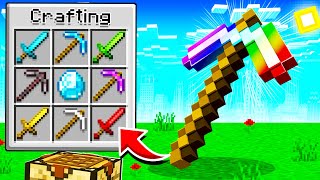 CRAFTING THE PERFECT PICKAXE IN MINECRAFT [upl. by Dagny]