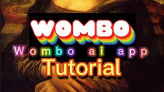 Wombo ai Tutorial  How to use Wombo app [upl. by Biancha838]