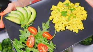 How to Make the Best Tofu Scramble EVER  An Easy Vegan Recipe [upl. by Yhtamit]