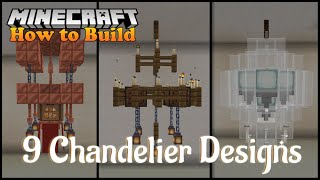 Minecraft 9 Interesting Chandelier Designs Tutorial Part 1 [upl. by Filberto]