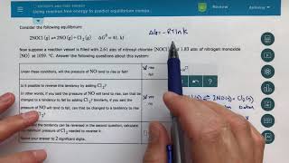 ALEKS  Using Reaction Free Energy to Predict Equilibrium Composition [upl. by Nyltiak]