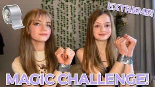 EXTREME Magic Challenge Part 3 DUCT TAPE String etc [upl. by Ym]