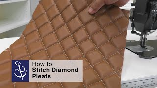 Stitching Diamond Pleats [upl. by Manup754]