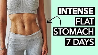 1 Week Flat Stomach Workout Intense [upl. by Drabeck]