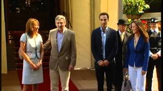 Middletons leave after Royal wedding celebrations [upl. by Spain]