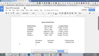 Managing Tabs and Tab Stops in Google Docs [upl. by Silloh]