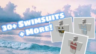 30 Accessories and Swimsuits Bloxburg Summer ID codes [upl. by Adleremse]