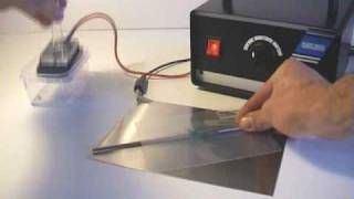 Electrolytic Metal Etching setup and marking demonstration [upl. by Natsyrk]