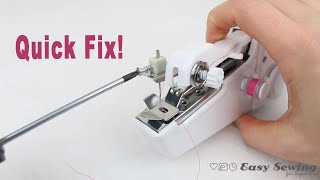 Handheld Sewing Machine Not Stitching Try This Easy Solution  Handy Stitch [upl. by Notlok358]