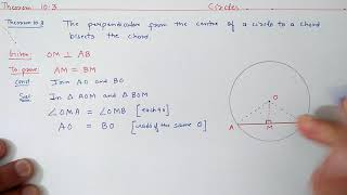 Chapter10 Theorem103 Circles  Ncert Maths Class 9  Cbse [upl. by Anyak52]