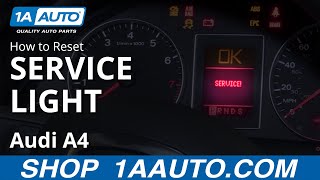 How to Reset Service Light 0409 Audi A4 [upl. by Richarda700]