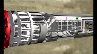 Tunnel Boring Machine Operation  Animation [upl. by Newg]