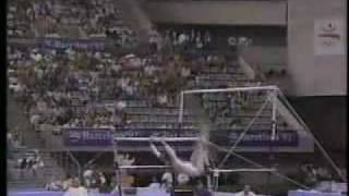 Henrietta Onodi  1992 Olympics AA  Uneven Bars [upl. by Gebelein]