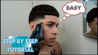 Step By Step How To Taper Fade Your Own Hair [upl. by Amirak]